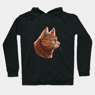 Red Tabby British Shorthair Side Portrait Hoodie